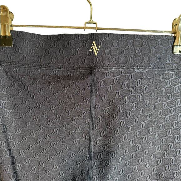 New All Access by Bandier Harmony Jacquard Flare Pant Navy Blue Small - Picture 8 of 11